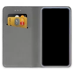 Motorola Moto G72 Telefontok - piros mágneses szilikon keretes könyvtok-3