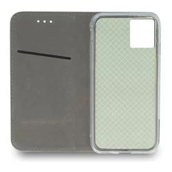 Motorola Moto G72 Telefontok - Smart Magnetic kék szilikon keretes mágneses könyvtok-3