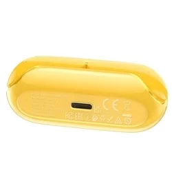 HOCO ENC EW39 Headset - sárga bluetooth headset, töltő tokkal-1
