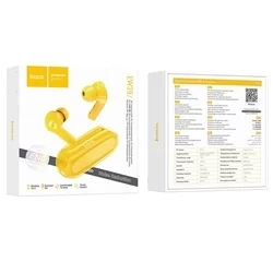 HOCO ENC EW39 Headset - sárga bluetooth headset, töltő tokkal-3