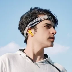 HOCO ENC EW39 Headset - sárga bluetooth headset, töltő tokkal-2