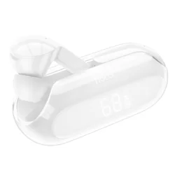 HOCO ENC EW39 Headset - fehér bluetooth headset, töltő tokkal-1