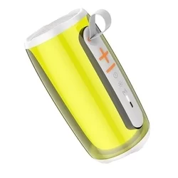HOCO HC18 Bluetooth hangszóró - fehér LED-es, bluetooth / FM hangszóró-1