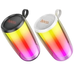 HOCO HC18 Bluetooth hangszóró - fehér LED-es, bluetooth / FM hangszóró-2