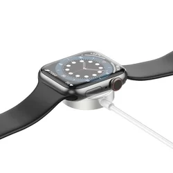 Apple Watch HOCO CW39C okosóra töltő - mágneses fehér, Type-C (USB-C) kábel, 1,2m-2