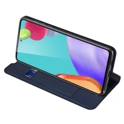 Honor Magic5 Lite 5G Telefontok - Dux Ducis kék flipcover tok-2
