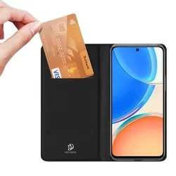 Honor X8a Telefontok - Dux Ducis fekete kinyitható tok-3