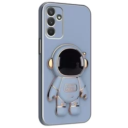 Samsung Galaxy A14 5G Telefontok - Asztronauta - kék/arany szilikon hátlap tok, kitámasztóval-1
