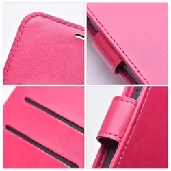 iPhone 15 Telefontok - MEZZO mandala mintás magenta mágneses szilikon keretes könyvtok-4