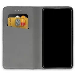 Honor 90 5G Telefontok - fekete mágneses szilikon keretes könyvtok-1