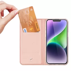iPhone 15 Telefontok - Dux Ducis rosegold kinyitható tok-4