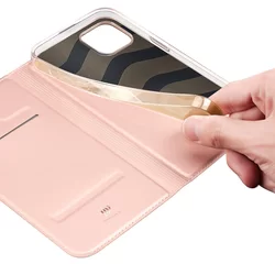 iPhone 15 Telefontok - Dux Ducis rosegold kinyitható tok-5