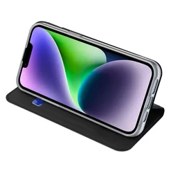 iPhone 15 Telefontok - Dux Ducis fekete kinyitható tok-3