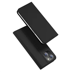 iPhone 15 Telefontok - Dux Ducis fekete kinyitható tok-4