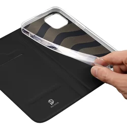 iPhone 15 Telefontok - Dux Ducis fekete kinyitható tok-5