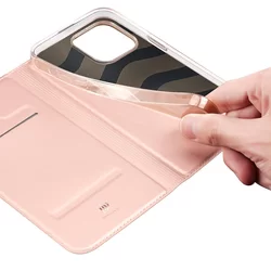 iPhone 15 Pro Max Telefontok - Dux Ducis rosegold kinyitható tok-5