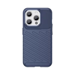 iPhone 15 Pro Max Telefontok - Thunder kék ütésálló szilikon hátlap tok-1