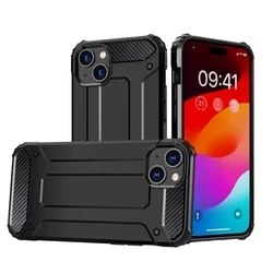 iPhone 15 Plus Telefontok - Defender II fekete ütésálló hátlap tok-3