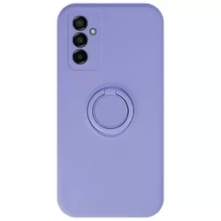 Samsung Galaxy A14 5G Telefontok - Grip lila szilikon tok, kitámasztó ujjgyűrűvel-1