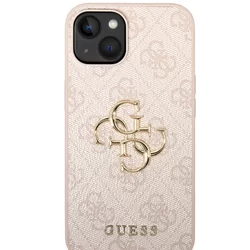 iPhone 15 Telefontok - Guess Big Metal Logo - Pink hátlap tok-2