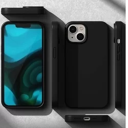 iPhone 15 Plus Telefontok - fekete szilikon tok-2