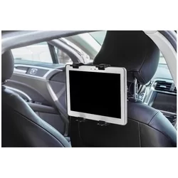 MaxLife MXTH-01 Tablettartó - Univerzális fejtámlára rögzíthető fekete autós tablet tartó (14-25 cm)-3