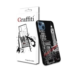 iPhone 15 Telefontok - Graffiti No. 200 mintás szilikon tok-2