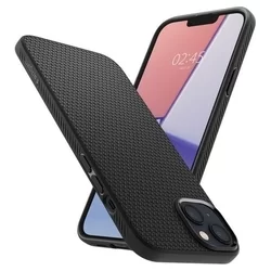 iPhone 15 Plus Telefontok - SPIGEN Liquid Air - fekete hátlap tok-3