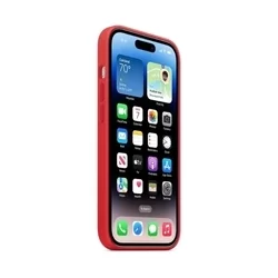 iPhone 15 Plus Telefontok - piros szilikon hátlap tok-2