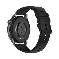Huawei Watch GT 4 (46 mm) okosóra szíj - Strap One fekete szilikon (22 mm)-1