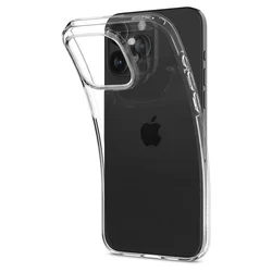 iPhone 15 Pro Max Telefontok - SPIGEN Liquid Crystal Clear - átlátszó hátlap tok-3
