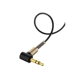 Univerzális kábel 3.5mm jack-jack (90 fokban elfordított csatlakozó véggel) audio AUX kábel 1m-1