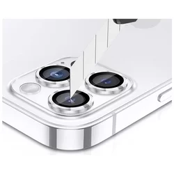  Kameralencse védőkeret - iPhone 15 Pro - Metal - üveg-2