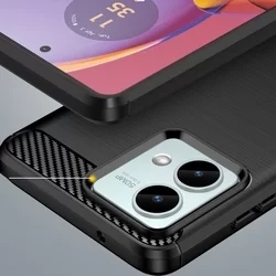 Motorola Moto G84 5G Telefontok - Carbon fekete szilikon hátlap tok-3