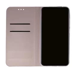 Samsung Galaxy A21s Telefontok - Smart Skin rose gold mágneses flipcover tok-2