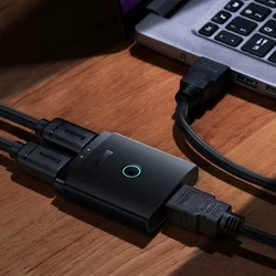 Baseus AirJoy Adapter - HDMI 2in1 porttal fekete adapter, 1m-4