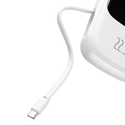 BASEUS QPow Powerbank - fehér/fekete power bank 20000mAh LED kijelzővel, gyorstöltő-2