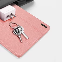 Samsung Galaxy Tab S9 FE 10,9 coll Tablettok (SM-X510, SM-X516) - DUX DUCIS DOMO pink smart case ceruza tartóval-3