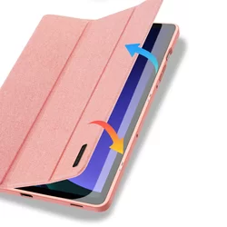 Samsung Galaxy Tab S9 FE 10,9 coll Tablettok (SM-X510, SM-X516) - DUX DUCIS DOMO pink smart case ceruza tartóval-6
