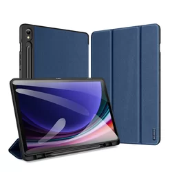 Tablettok Samsung Galaxy Tab S9 FE 10,9 coll (SM-X510, SM-X516) - DUX DUCIS DOMO kék smart case ceruza tartóval-1