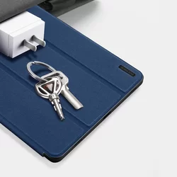 Tablettok Samsung Galaxy Tab S9 FE 10,9 coll (SM-X510, SM-X516) - DUX DUCIS DOMO kék smart case ceruza tartóval-3