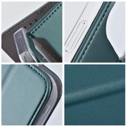Xiaomi 13T Pro 5G Telefontok - Smart Magnetic zöld szilikon keretes mágneses könyvtok-5