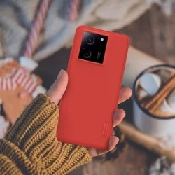 Xiaomi 13T 5G Telefontok - Nillkin Super Frosted - piros hátlap tok-2