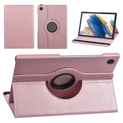 Samsung Galaxy Tab A8 10.5 X200 / X205 Tablettok - rose gold fordítható műbőr tablet tok-3