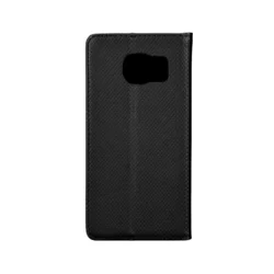 LG Q7 Telefontok - fekete mágneses szilikon keretes könyvtok-3