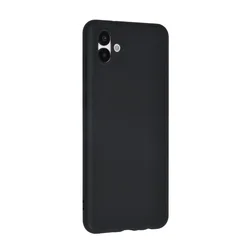 Samsung Galaxy A04 Telefontok - fekete szilikon hátlap tok-1