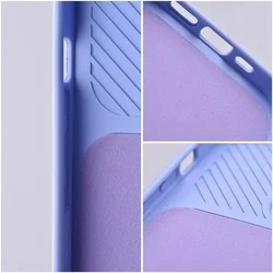 Xiaomi Redmi 13C Telefontok - Slider csúsztatható kameravédős kékeslila szilikon hátlap tok-1