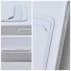 Xiaomi Redmi 13C Telefontok - Forcell Card - fehér kártyatartós szilikon hátlap tok-1