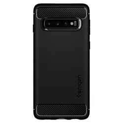 Samsung Galaxy S10 Telefontok - SPIGEN RUGGED ARMOR matt fekete tok-4
