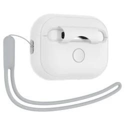 Spigen silicone Fit Strap AirPods Pro 1 tartó- Apple AirPods Pro 1 tok fehér/szürke-3